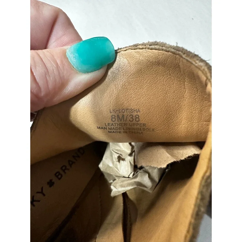 Lucky Brand Lotisha Zip Bootie Size 8M - Picture 8 of 8